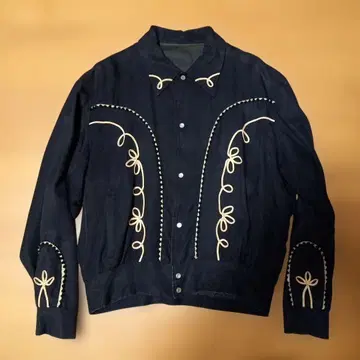 VINTAGE 웨스턴 자켓 개버딘 자켓