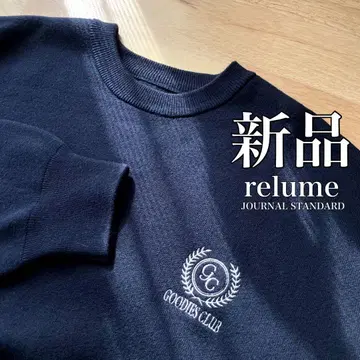 [ 새상품 ] [ 2024AW ] relume 엠블럼 니트 풀오버 맨투맨