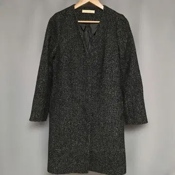 GALLARDA GALANTE 개럴개런트 트위드 노카라 코트