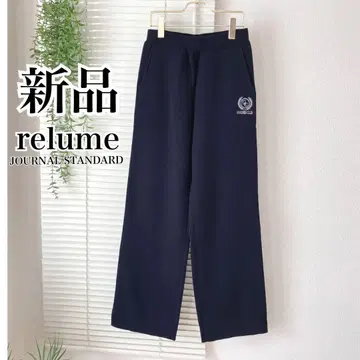 [ 새상품 ] [ 2024AW ] relume 엠블럼 니트 팬츠 네이비