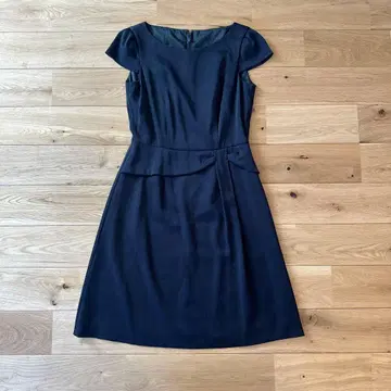 ANAYI 포멀 원피스 네이비 반팔 (38)