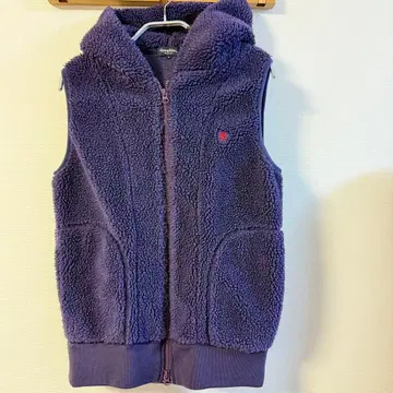 Gymphlex 보아 플리스 베스트 후드 퍼플 M 사이즈 새상품급