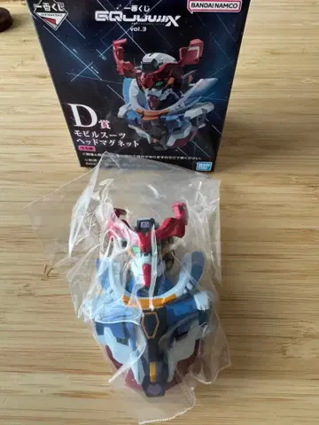 [ 미사용 ] 제일복권 건담 지크액스 모빌슈트 헤드 마그넷 D상