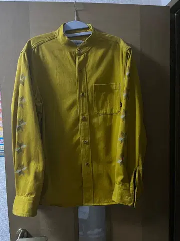 CALEE 노카라 셔츠 워크 셔츠 긴팔 셔츠 M 사이즈