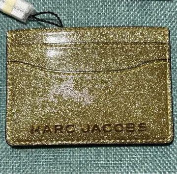 미사용 새상품 MARC JACOBS 글리터 골드 카드 케이스