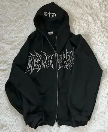 볼칸&아프로다이티 메탈 크로스 ZIP 후드티 L 사이즈