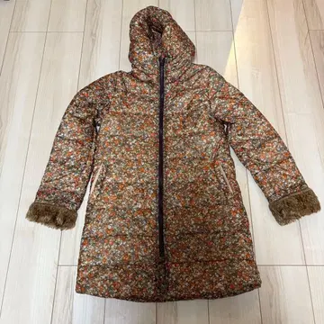 써니클라우드 충전솜 롱 코트 퍼 리버티 꽃무늬 M