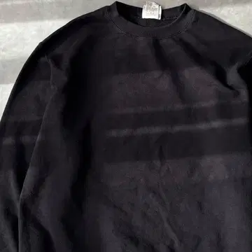 15398 챔피온 무지 속기모 맨투맨 트레이닝복 블랙 컬러