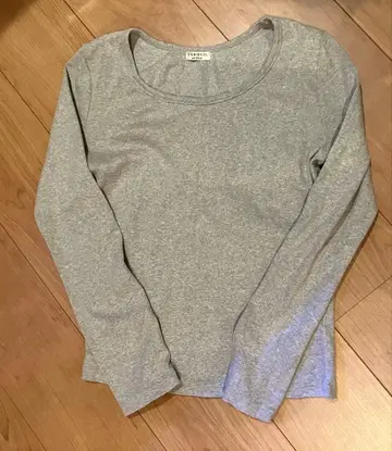 VERMEIL par iena 그레이 상의 롱T 일본제