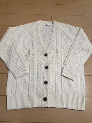 niko and 케이블 니트 가디건 아이보리