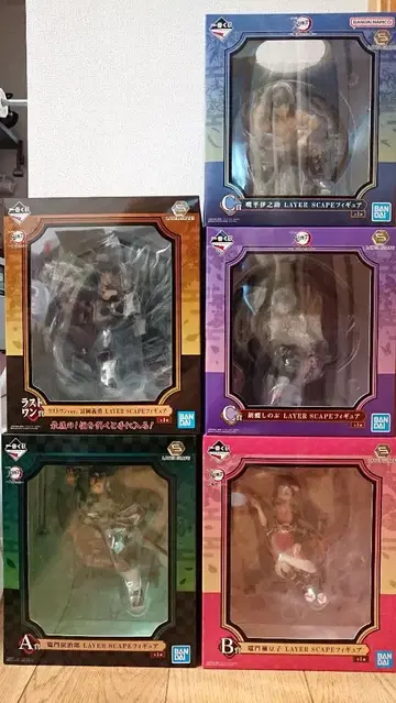 제일복권 귀멸의 칼날 귀살의 지경 LAYER SCAPE 피규어 5점 세트