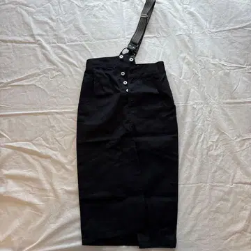 LIMI FEU Dickies 서스펜더 포함 블랙 타이트 스커트