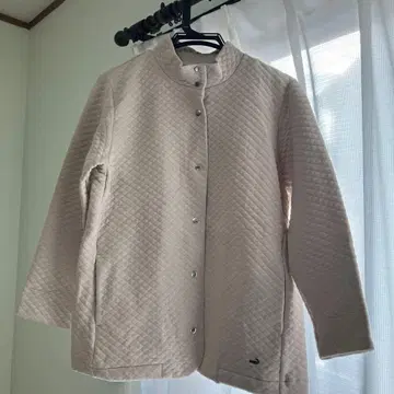 베이지 퀼팅 자켓