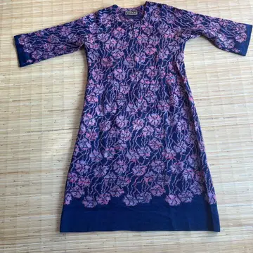 Safi Treasures 꽃무늬 7부 소매 원피스