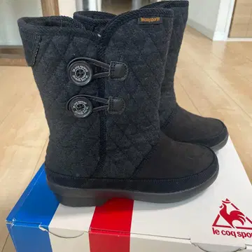 [ 미사용 ] le coq sportif 스노우 부츠 블랙