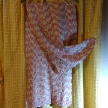 꽃무늬 핑크 스톨