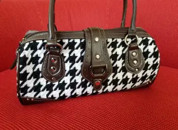 하운드투스 체크 패턴 핸드백