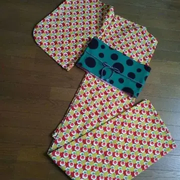 교육용 실 포함 울 기모노 레트로 귀여운 패턴.. 팝한 코디