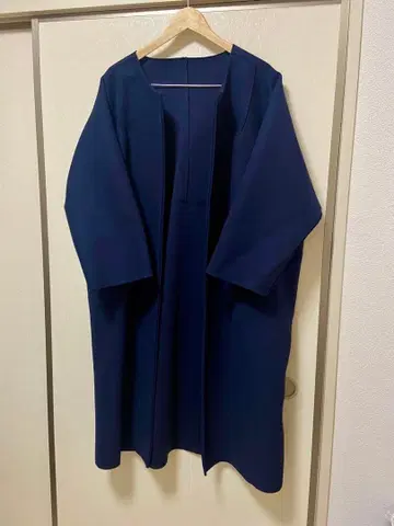 사키시마 네이비 롱 코트