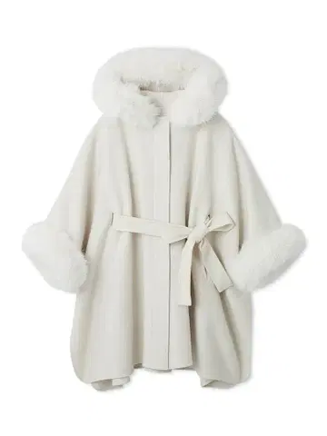 CELFORD [WEB 한정 컬러] 퍼 판초 코트 IVR