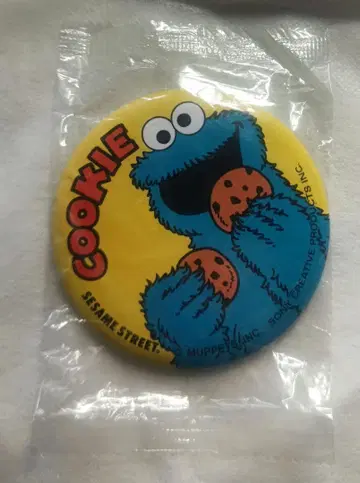 세서미 스트릿 쿠키 몬스터 캔뱃지 쇼와 레트로