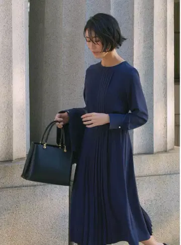 플라스테 조젯 플리츠 원피스