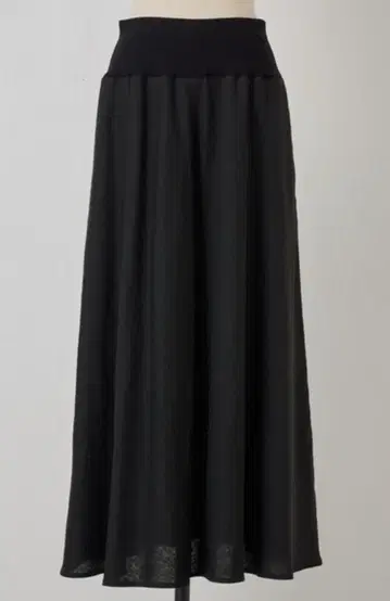 비어즐리 린넨 플레어 스커트 블랙 BEARDSLEY