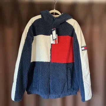 TOMMY JEANS 리버서블 쉘파 자켓 L