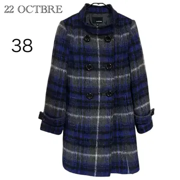 반두 오크토브르 모헤어 혼방 더블 브레스트 코트 38