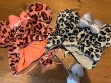 디즈니 팬캡 레오파드 무늬