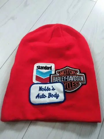 Harley-Davidson 니트 모자 빨간색