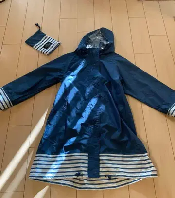 HARAINY 레인코트 네이비 스트라이프