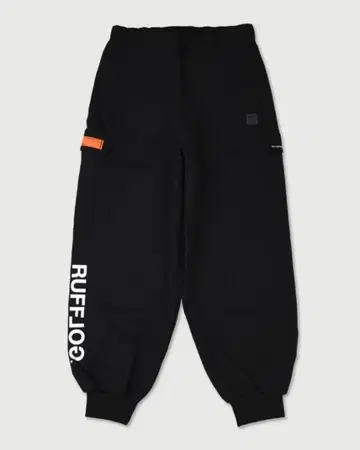 [완판템] RUFFLOG 라프로그 블랙 조거 팬츠 카고 팬츠 블랙