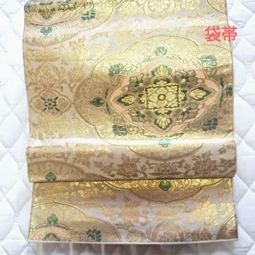 [기간 한정] 골드 컬러와 그린 컬러의 후쿠로 오비 (6통)