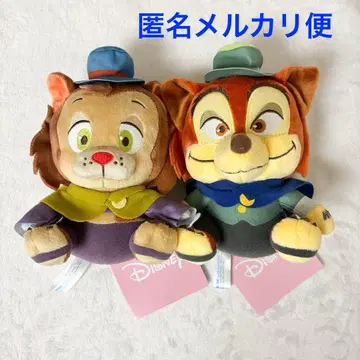 디즈니 캐릭터 빨간 볼 봉제 인형 정직한 존 기디온 2종 세트