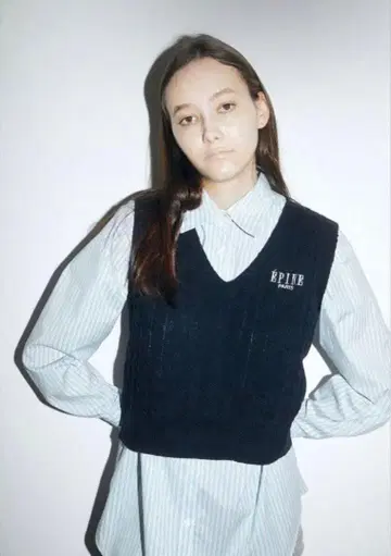 EPINE PARIS 니트 베스트 네이비