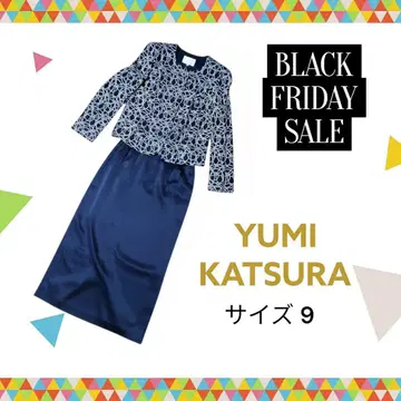 YUMI KATSURA 네이비 원피스 수트 사이즈 9