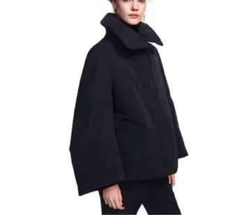 유니클로+J 하이브리드 다운 오버 사이즈 자켓 블랙 XS