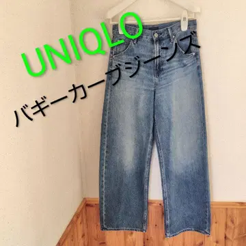 UNIQLO 배기 커브 청바지 사이즈 26 (67 블루)