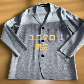 유니클로 그레이 울 자켓