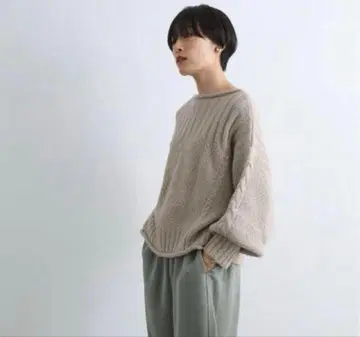 새상품급 Adam et Rope' Le Magasin 볼륨 소매 니트