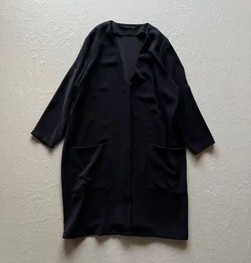 하자품 mizuiro indo 네이비 노카라 자켓