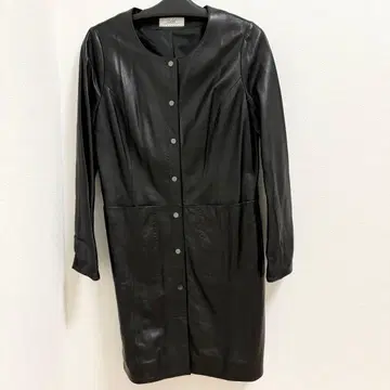 제라르 모토마치 제라르 가죽 롱 코트 블랙