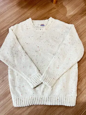 차오패닉 아이보리 니트 스웨터 긴팔