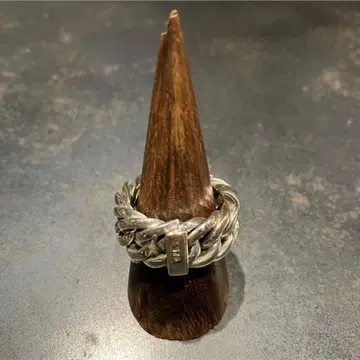 SILVER925 체인 디자인 와이드 링/실버 반지