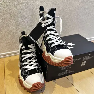 CONVERSE 하이컷 스니커즈 26.5 란스타모션 블랙