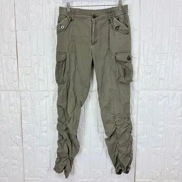 미쉘클랑 카고 팬츠 올리브 38 성숙 캐주얼 [ d33 ]