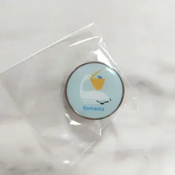 루마니아 관 간사이 만박 핀 배지 펠리칸 Romania