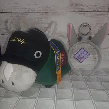 서러브레드 컬렉션 골드십 봉제 인형 머리띠