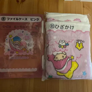 핑크 파일 케이스 무릎 담요 세트